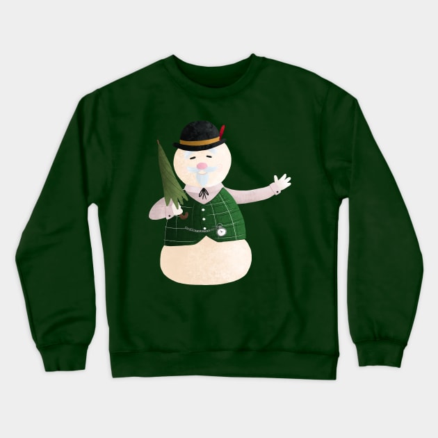 Sam the Snowman Crewneck Sweatshirt by Dogwoodfinch